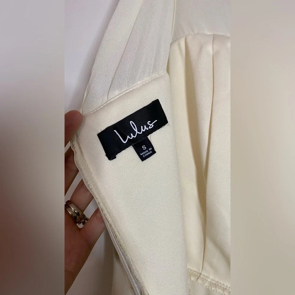 NWT Lulus Some Type of Sway Cream Sleeveless Maxi Dress Size Small - Picture 12 of 16